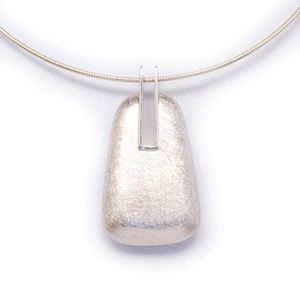 Nova Sterling Silver Large Pendant chain necklace